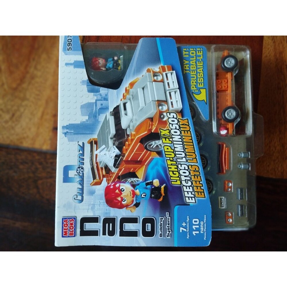 Mega Blocks Building Systems Nano Customz Rare light Up